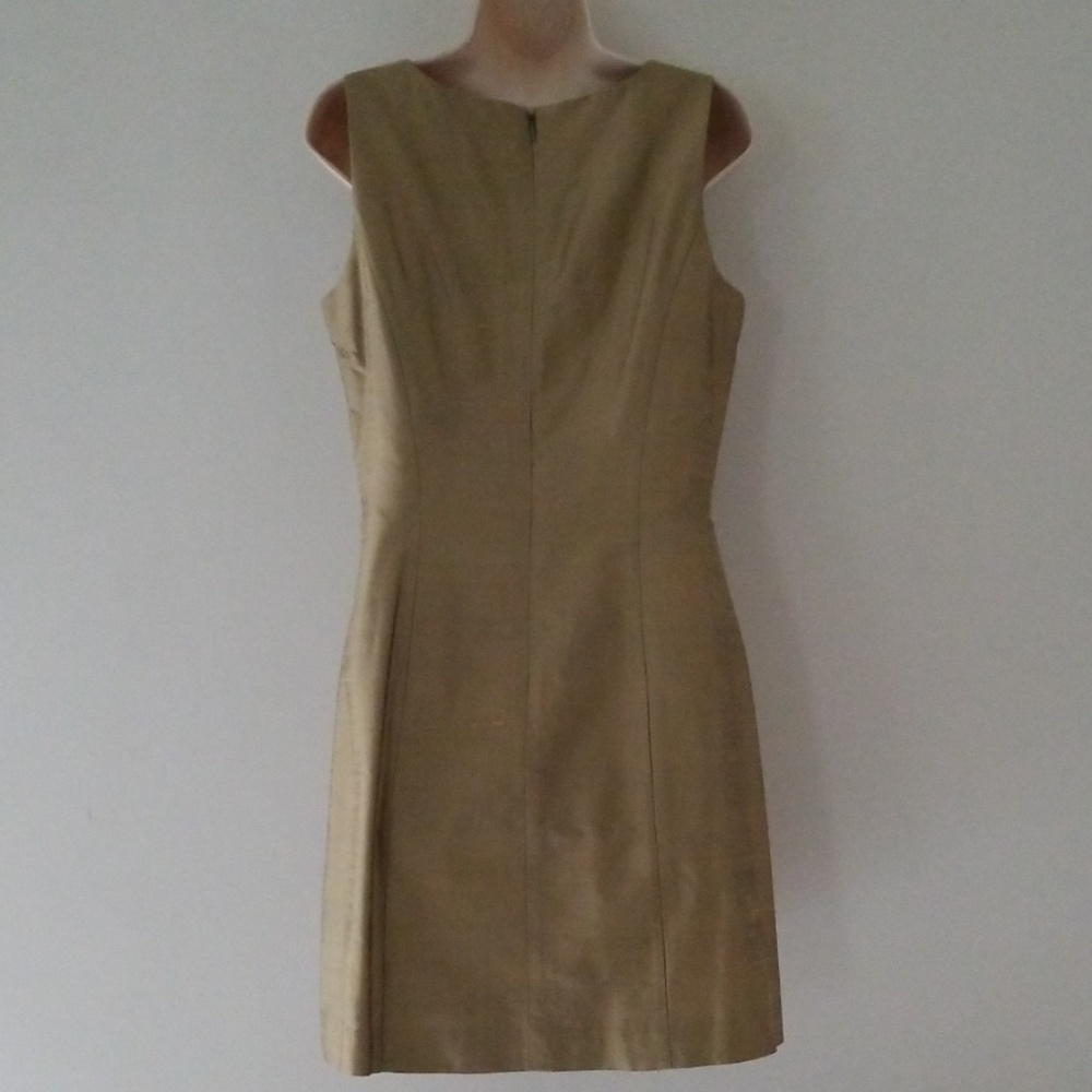 Donna Ricco NY Gold Silk Formal Party Dress Size 8 - Picture 7 of 8